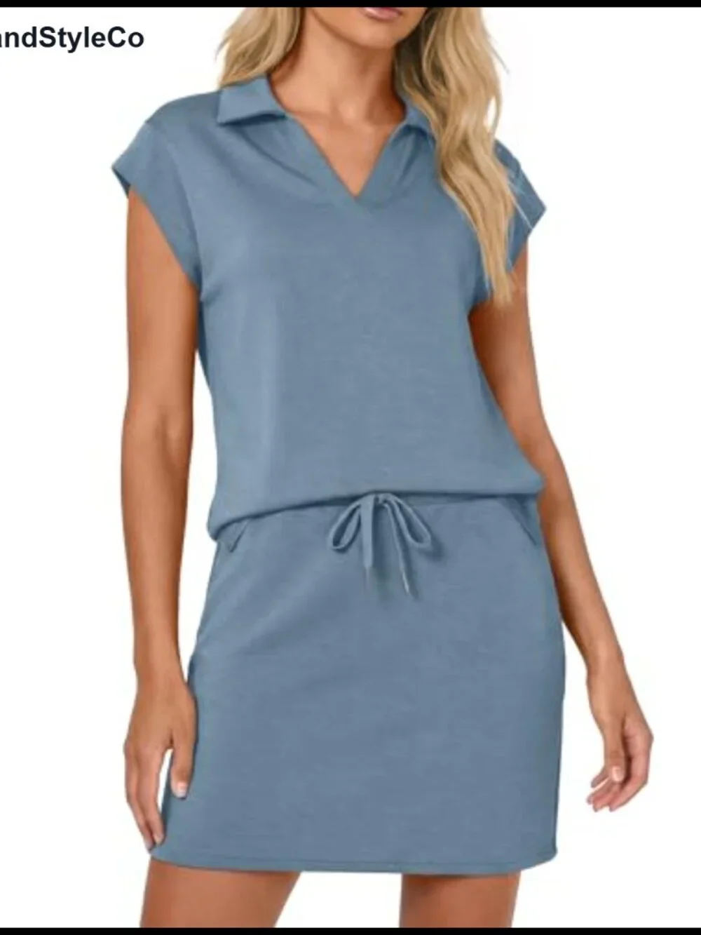 Women's 2 Piece Skirt Set Cap Sleeve V Neck Lapel Collar Tennis Skort Lounge Set